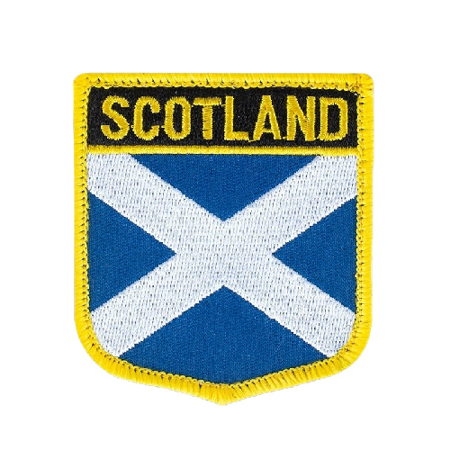 Scotland Flag '1.0' Embroidered Velcro Patch