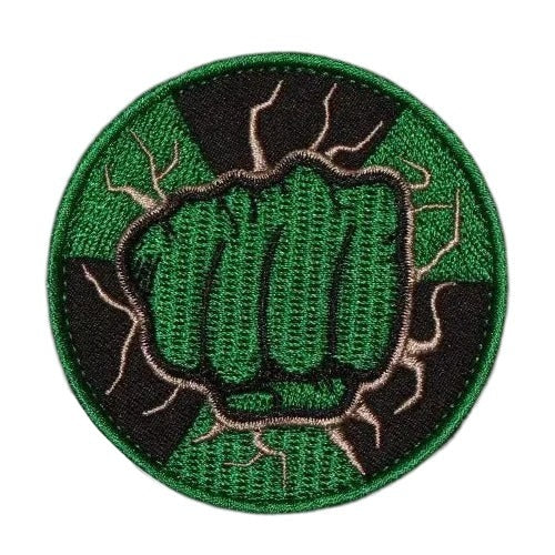 Hulk 'Smash | Green Radiation Symbol' Embroidered Velcro Patch