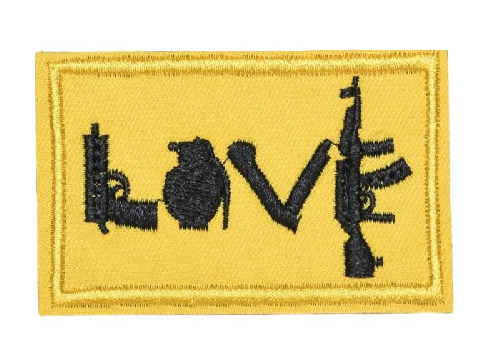 Military Tactical 'Love Tactical Weapons' Embroidered Velcro Patch