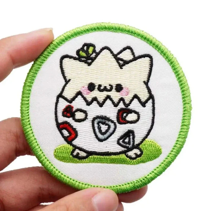 Pocket Monster 'Togepi | Round' Embroidered Velcro Patch
