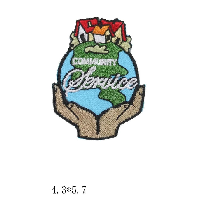 Community Service 'Earth Home' Embroidered Patch