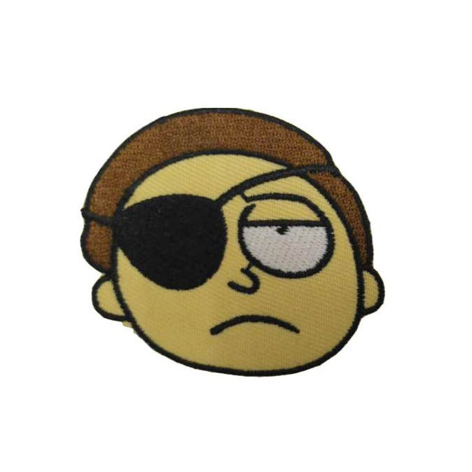 Rick and Morty 2" 'Morty | Head' Embroidered Patch Set