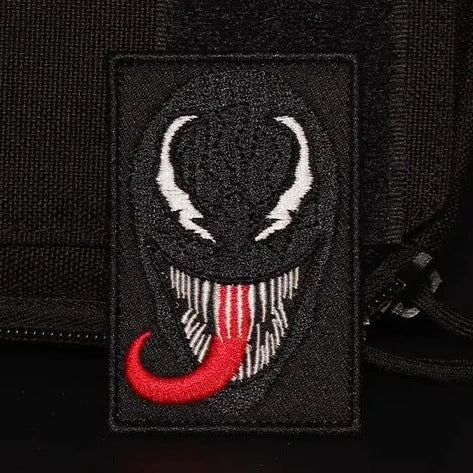 Venom 'Face | Square' Embroidered Velcro Patch