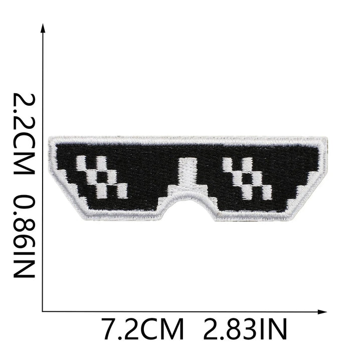 Minecraft 'Pixelated Sunglasses' Embroidered Patch