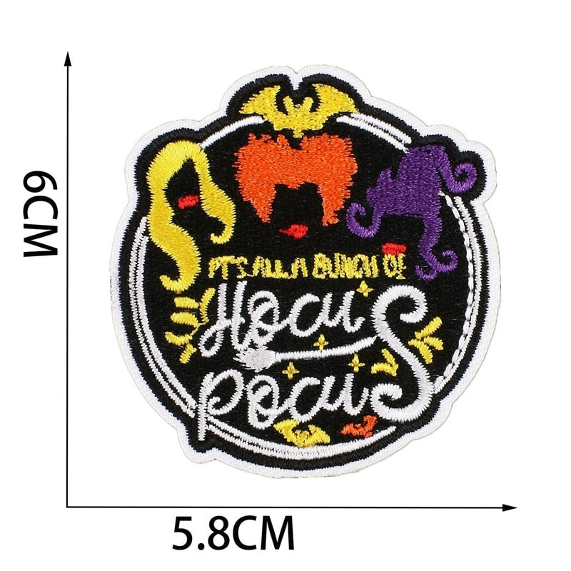 Halloween 'It's All A Bunch of Hocus Pocus' Embroidered Patch