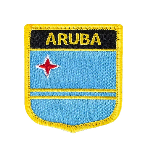 Aruba Flag Embroidered Velcro Patch