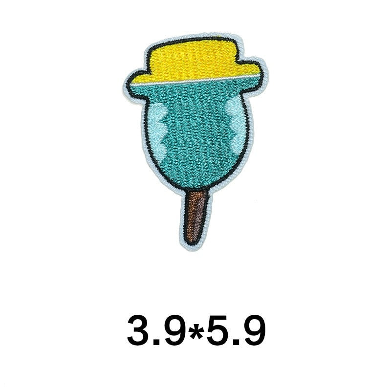 Cute 'Hat Shaped Popsicle' Embroidered Patch