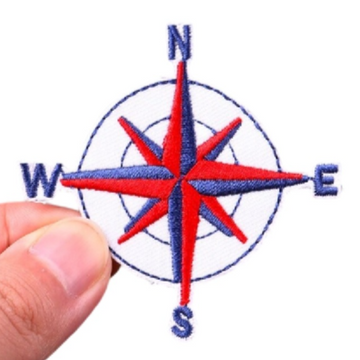 Travel 'Compass' Embroidered Patch
