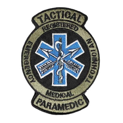 Star of Life 'Tactical Paramedic' Embroidered Velcro Patch