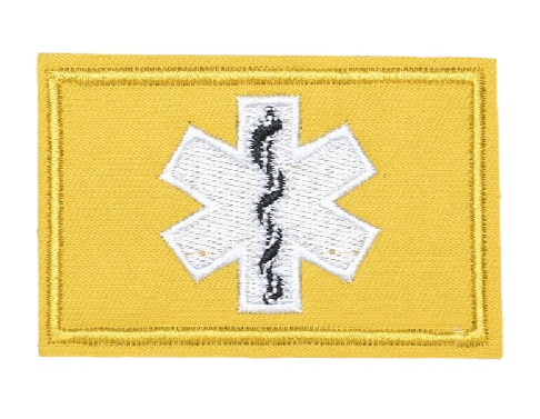 Medical 'Star of Life' Embroidered Velcro Patch