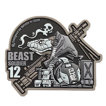 Beast Soldier 12 'Snake' PVC Rubber Velcro Patch