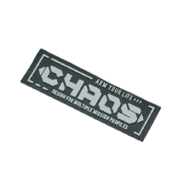 Military Tactical 'Chaos Gear' PVC Rubber Velcro Patch