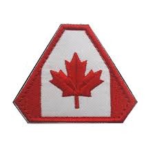 Canada Flag 'Maple Leaf' Embroidered Velcro Patch