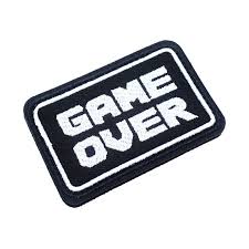 Super Mario Bros. 'Game Over' Embroidered Velcro Patch — Little Patch Co