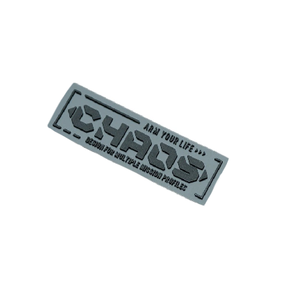 Military Tactical 'Chaos Gear' PVC Rubber Velcro Patch