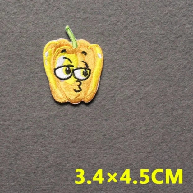 Cute Yellow Bell Pepper 'Lonely' Embroidered Patch