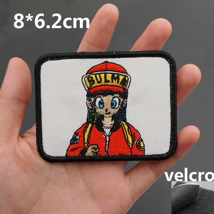 Saiyan Saga 'Bulma | Red Hat And Jacket' Embroidered Velcro Patch