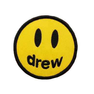 Funny Emoji 'Drew House' Embroidered Patch