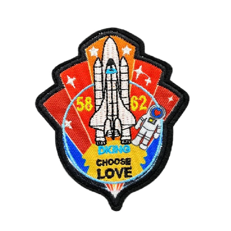Space 'Choose Love' Embroidered Patch