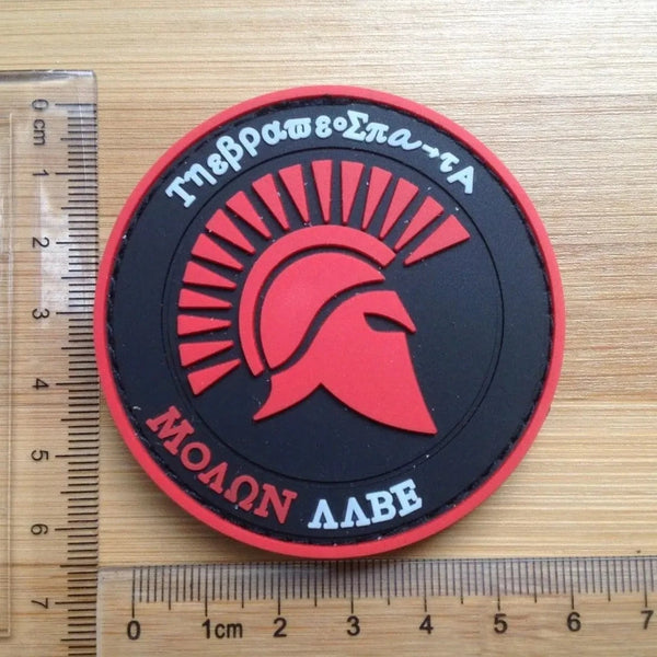 Spartan 'Molon Labe' PVC Rubber Velcro Patch