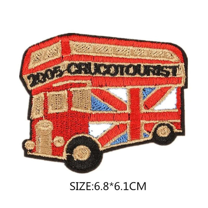 London Bus '2005 Crucotourist' Embroidered Patch