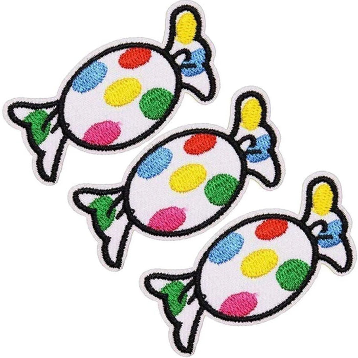Colorful Candy 'Set of 3' Embroidered Patch