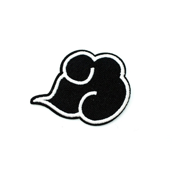 Shippuden 'Akatsuki Logo | Black And White' Embroidered Patch