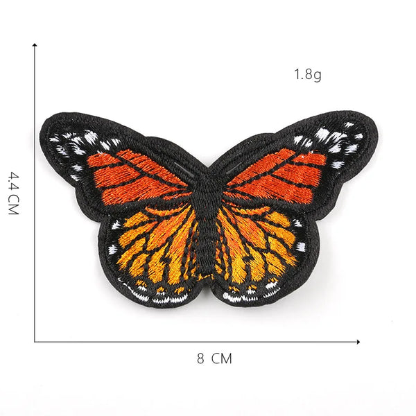 Monarch Butterflies Embroidered Patch