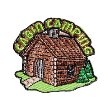 Travel 'Cabin Camping' Embroidered Patch