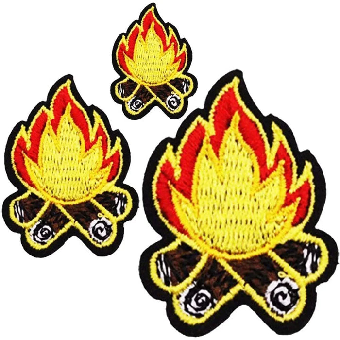 Bonfire 'Set of 3' Embroidered Patch