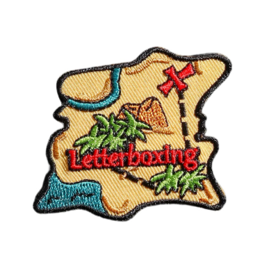 Travel 'Letterboxing Map' Embroidered Patch