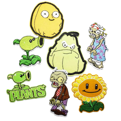 Plants vs. Zombies 'Set of 7' Embroidered Patch