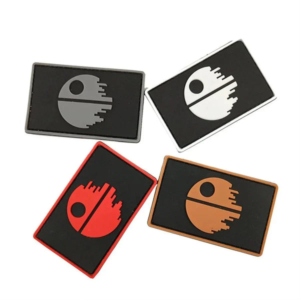 Empire and Rebellion 'Death Star | Square' PVC Rubber Velcro Patch