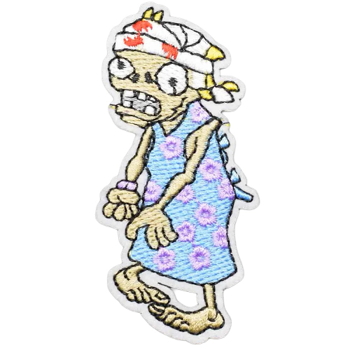 Plants vs. Zombies 'Zombie Wearing Dress 1.0' Embroidered Patch
