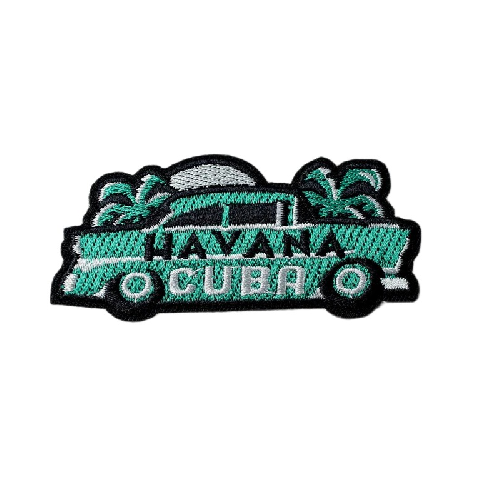 Havana Cuba 'Beach Car' Embroidered Patch