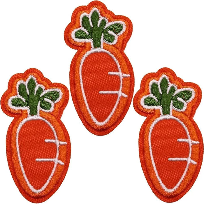 Carrot 'Set of 3' Embroidered Patch