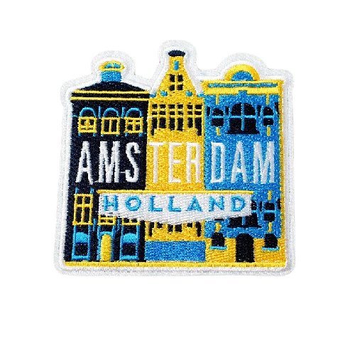 Amsterdam Holland 'Canal Houses' Embroidered Patch