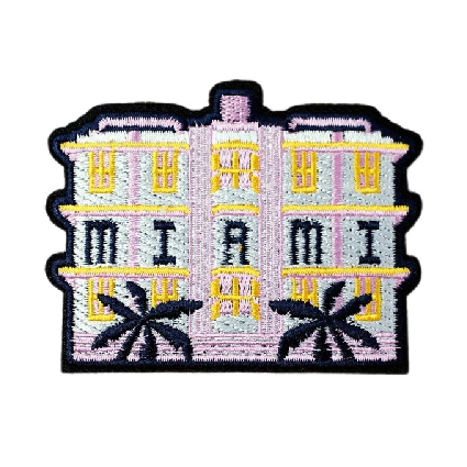 Miami 'Art Deco Building' Embroidered Patch