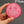 Load image into Gallery viewer, Funny Emoji &#39;Pink Smiley with Lightning Eyes&#39; Embroidered Patch
