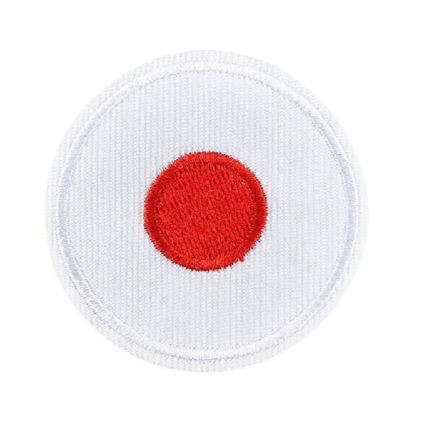 Small Round Flag 'Japan' Embroidered Patch