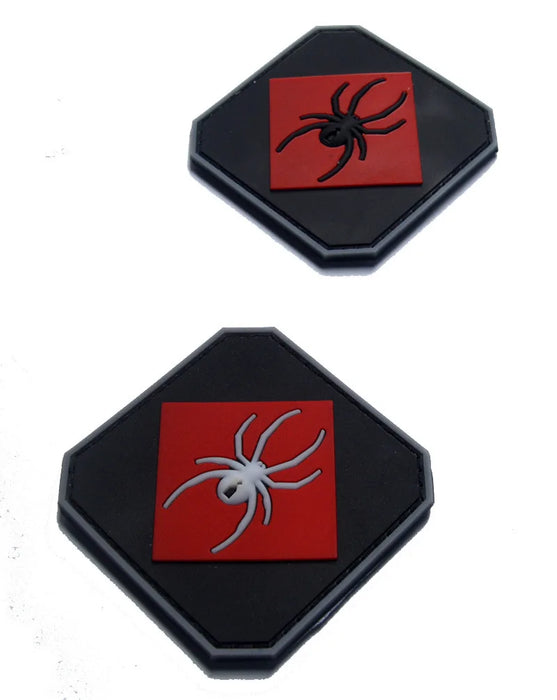Black Widow 'Spider Logo' PVC Rubber Velcro Patch