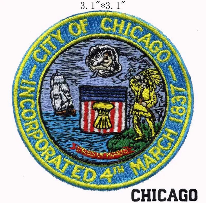 Emblem 'Chicago Seal' Embroidered Patch
