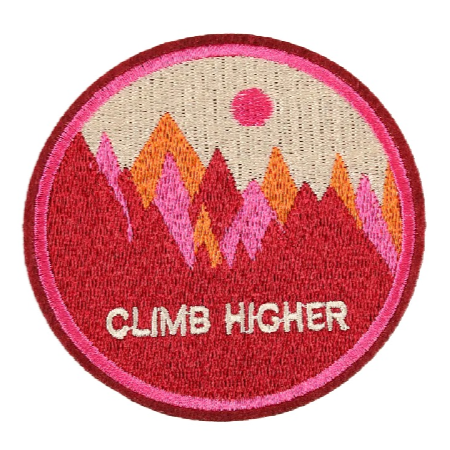 Forest 'Climb Higher' Embroidered Patch