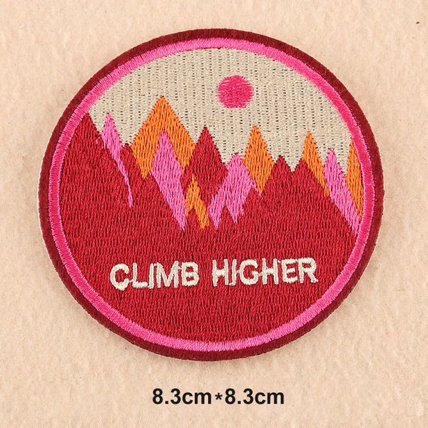 Forest 'Climb Higher' Embroidered Patch