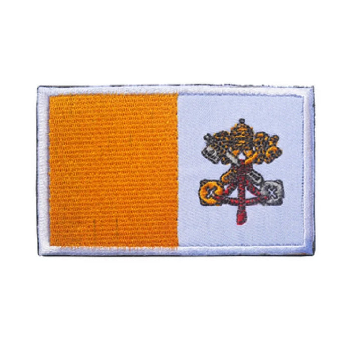 Vatican Flag Embroidered Velcro Patch