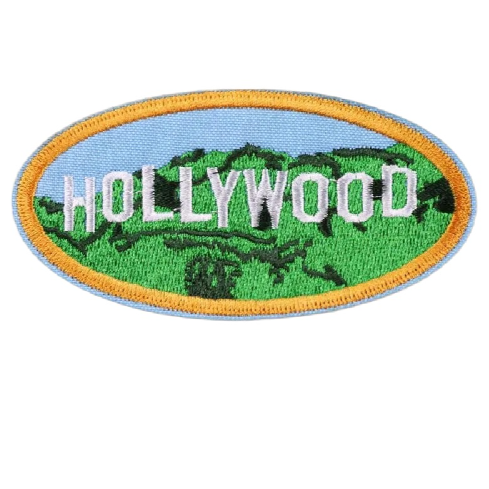 Hollywood Logo 'Oval' Embroidered Patch