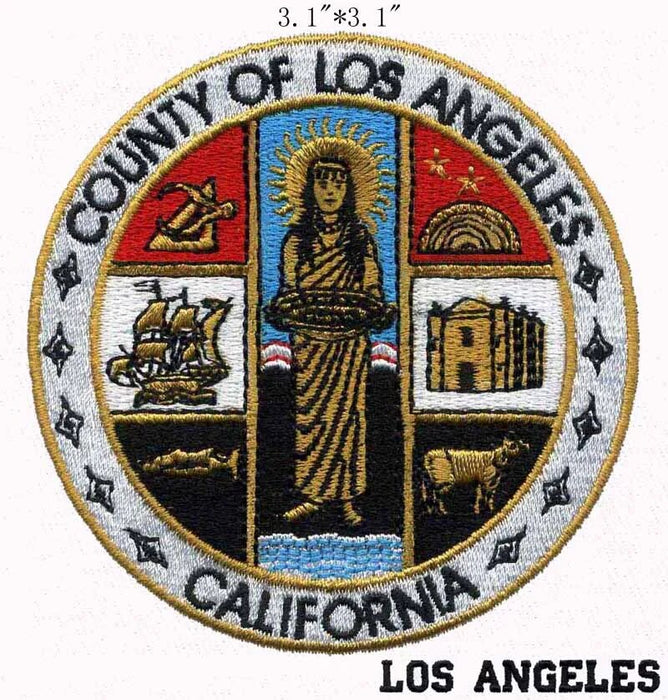 Emblem 'County of Los Angeles California' Embroidered Patch