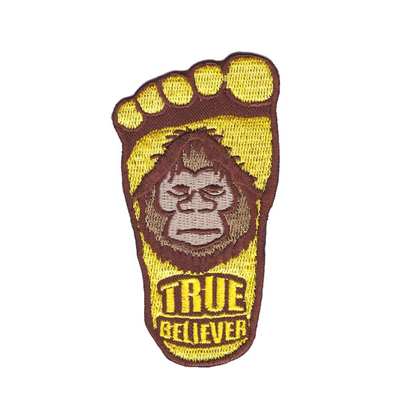 Bigfoot 4" 'True Believer' Embroidered Patch Set