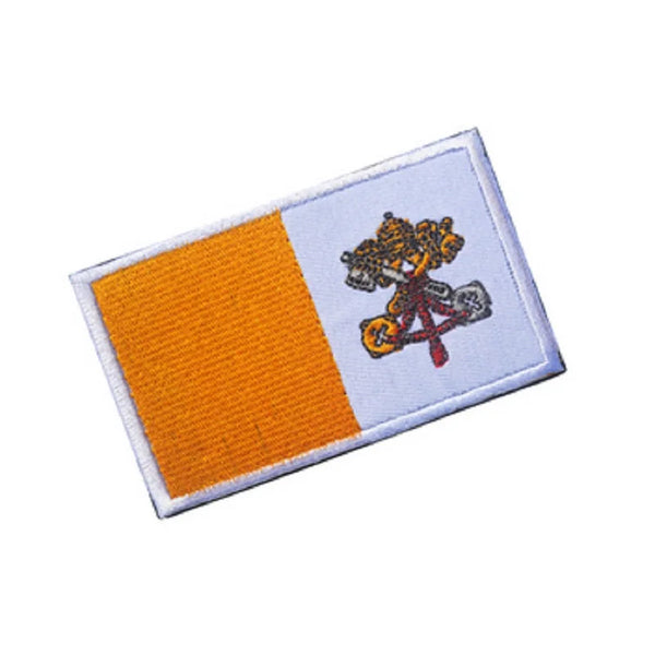 Vatican Flag Embroidered Velcro Patch