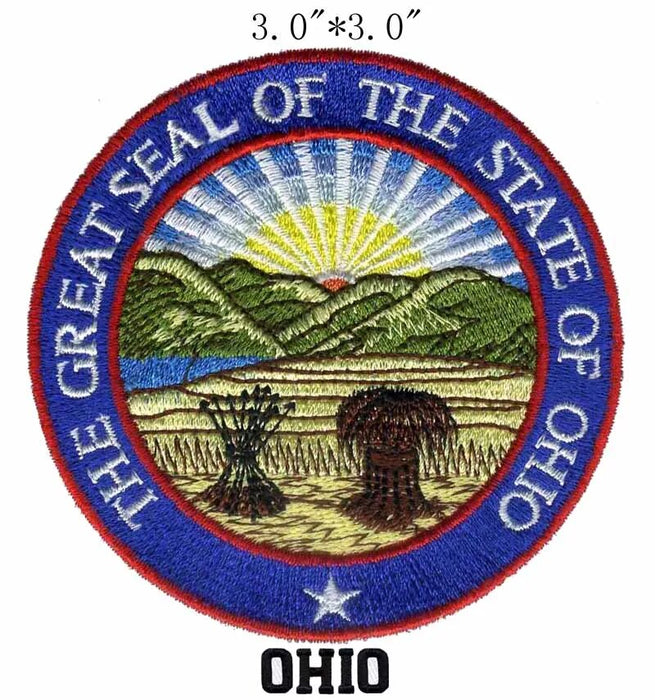 Emblem 'The Great Seal of the State of Ohio' Embroidered Patch